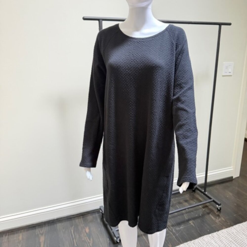 J Jill Pure Jill Black Midi Dress NWT Size L